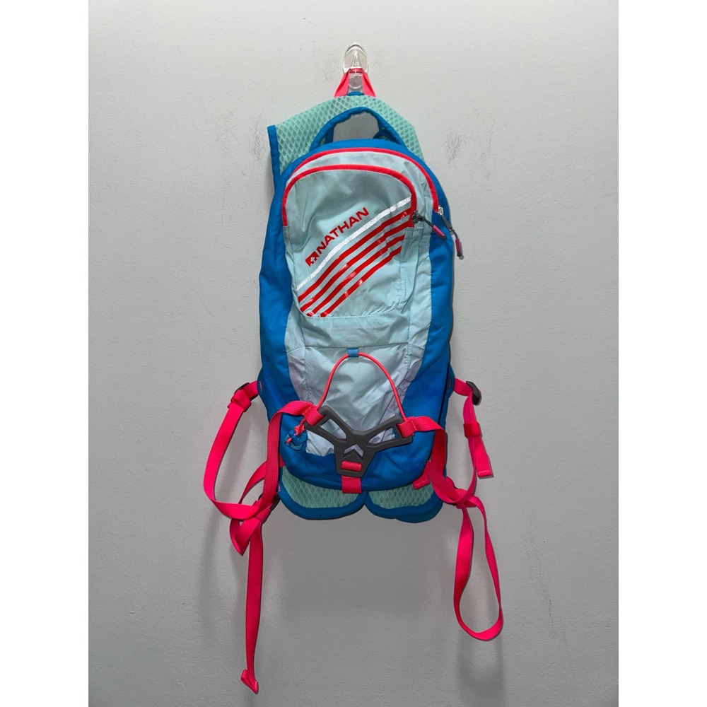 Nathan Moxy 2L Hydration Race Vest Running Hiking Backpack Blue Pink Women's